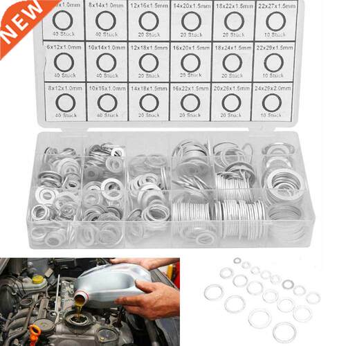 450pcs Car Engine Oil Drain Plug Aluminum Washer Gasket Sea