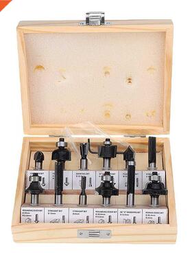 12pcs 8mm Shank Tungsten Carbide Router Bit Set With Wooden