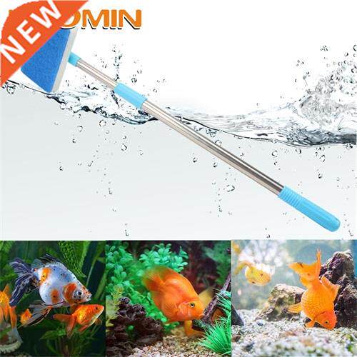 HOOMIN Double-Sided Sponge Cleaning Brush Aquarium Fish