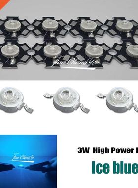 2 10 50 100pcs 3W Hgh Power LED Lamp ce blue 480nm 3.2-2.6