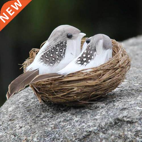 Home Decoration Artificial Foam Feather Bird Designer Weedi