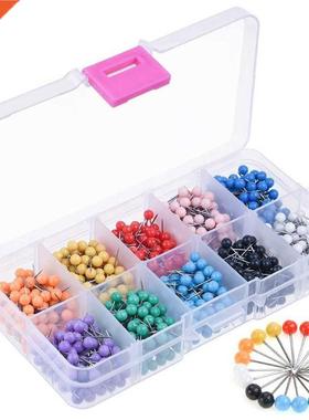 1000pcs Round Push Pins Map Wall thumb tacks Plastic pins re