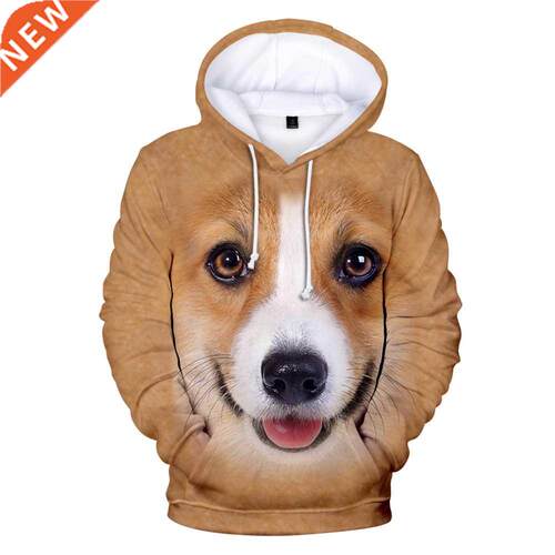 New Printed Hoodie Sweater 3d Animal Dog/Cat Winter Casual J