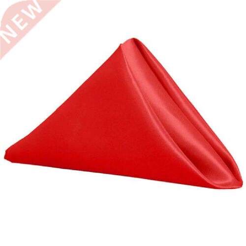 Table Napkins Cloth Square Satin Fabric Napkin Pocket