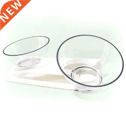 Double Cat Bowl Dog Bowl 15° Tilting Pet Supplies Cat
