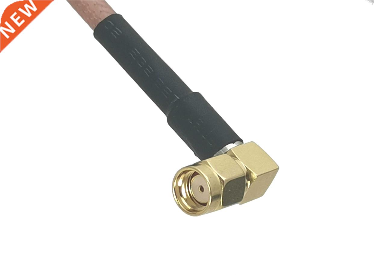 RG142 N Female jack to RP-SMA Male Jack Right angle Connecto