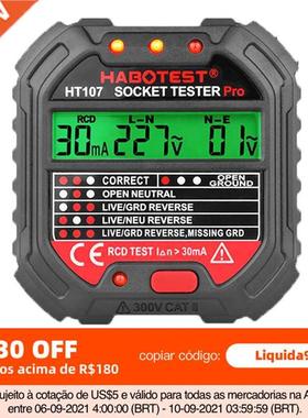 Habotest 107 Socket Tester Pro Voltage Test RCD 30mA Socke