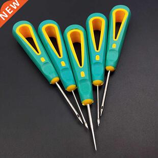3 Styles Pointed Awls Hook Punch Hole Sewing Tool Rubber
