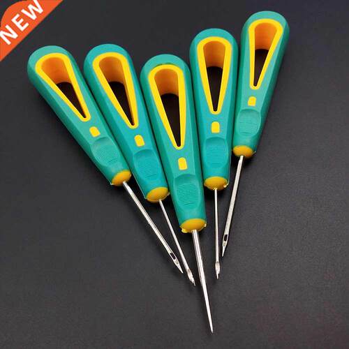 3 Styles Pointed Awls Hook Punch Hole Sewing Tool Rubber
