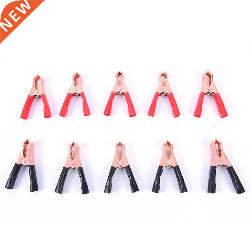10Pcs 50A 80mm Crocodile Car Caravan Van Test Lead Clips Ele