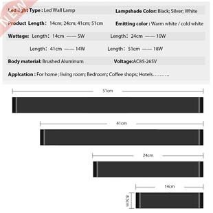 Nordic Led Wall Lamp Bedroom Bedside Sconce Modern For Home