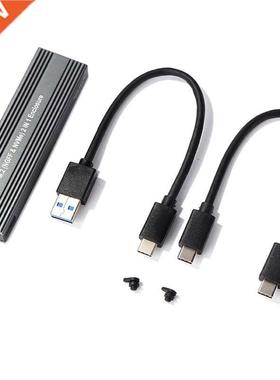 M2 SSD Case NVME Enclosure M.2 to USB Type C 3.1 SSD Adapter