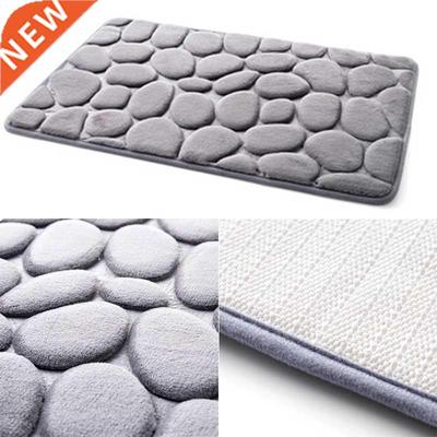 Home Bathroom Mat Non-slip Pebble Carpets Absorbent Lavatory