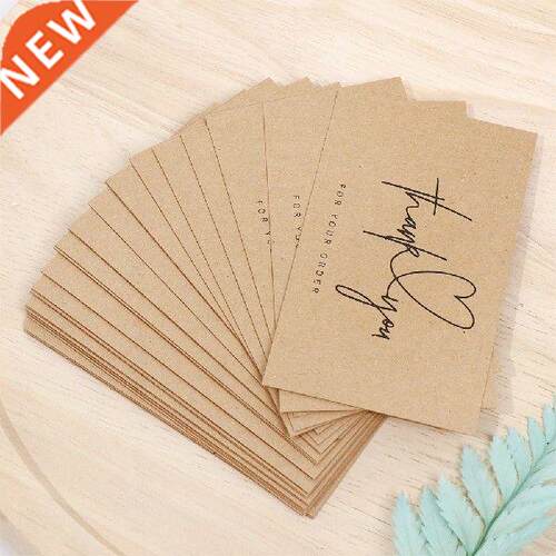 30Pcs Greeting Tags Thank You For Your Order Kraft Paper