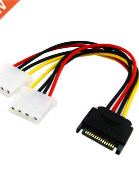 SATA Revolution 2-port Ide Power Cord Sata15p Male 1 / 2 To
