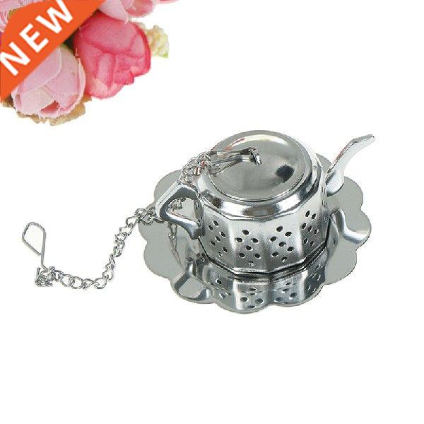 New Creative Stainless Steel Tea Infuser Teapot Tray Spice