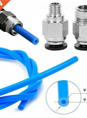 1M PTFE Tube Tubing w/PC4-M6+PC4-M10 Fittings Connector Re