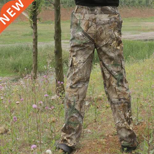 Large size multi-pocket cotton breathable camouflage pants m