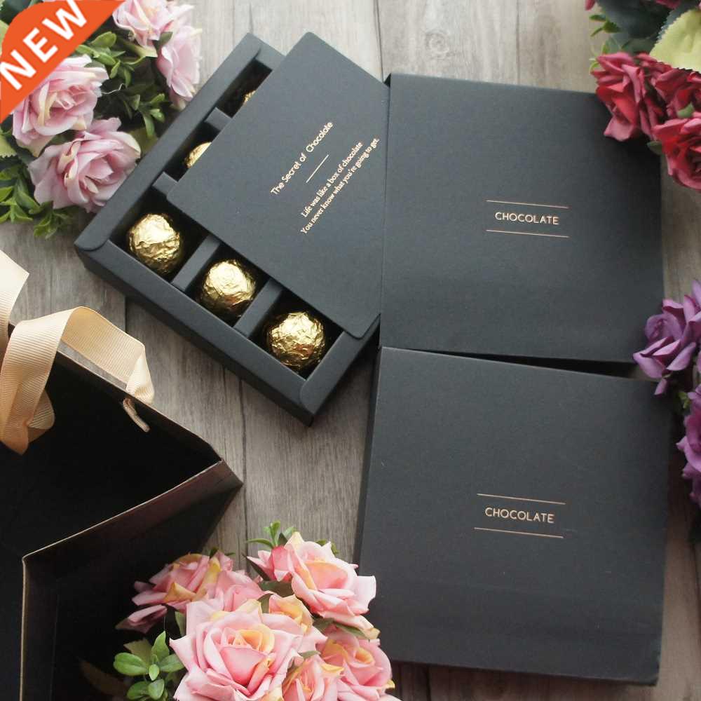 15.5*15.5*4cm 10set Elegant Valentine Chocolate Paper Box Go