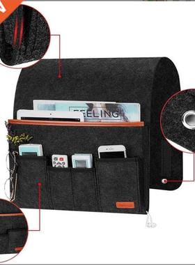 Sofa armrest bedside remote control felt storage hanging bag