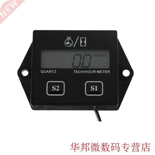 New Tech Hour Meter Digital Engine Tachometer Gauge Inductiv