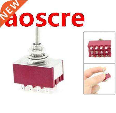 1pcs 6A/125VAC 2A/250VAC 12 Pn 4PDT ON/ON 2 Poston Mn T