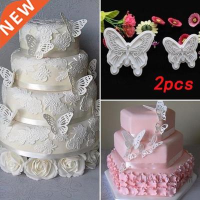 2 pieces of butterfly sugar cake decoration printing cookie