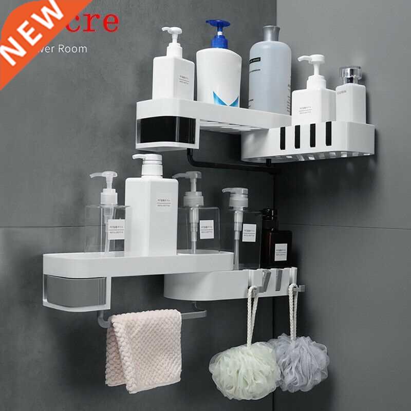 Punch Free Corner Bathroom Shelf Shelves For The Bathroom St