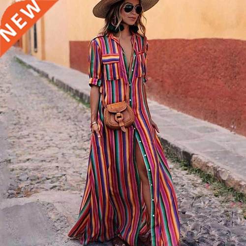 Woen Suer axi Dress 2022 casual beach Long Dresses沙滩裙