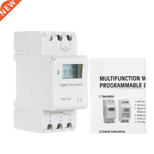 THC15A Digital Power Programmable Timer Switch Relay 16A Amp