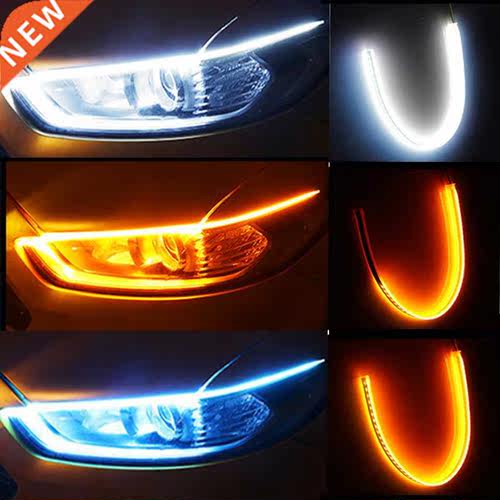 2pcs Led DRL Car Daytime Running Lights Flexible Waterproof