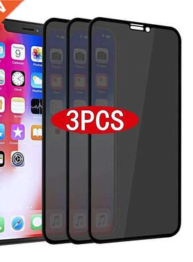1-3Pcs Best Full Privacy Tempered Glass for IPhone12 6s 7 8