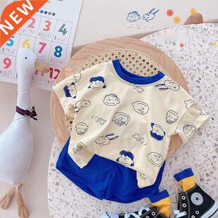 MILANCEL Summer Kids Clothes Cotton Suit Girls Sets Cartoon