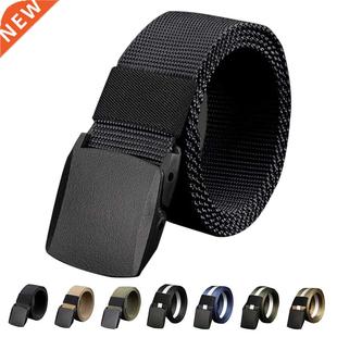 Men's casual fashion tactical belt alloy automatic buckle yo