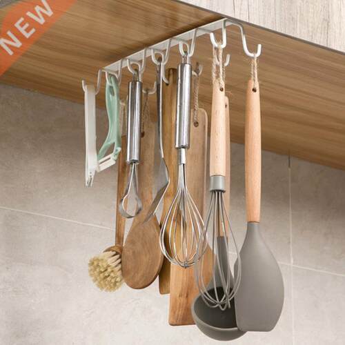 1pcs Home Seamless Kitchen Storage Rack Under Shelf Mug Cup