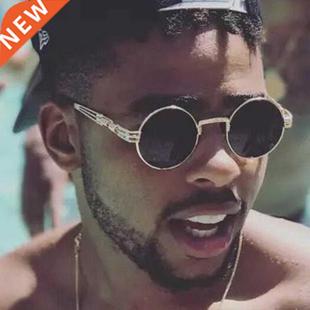 Gothic Steampunk Round Sunglasses for Men Women Sun glasses