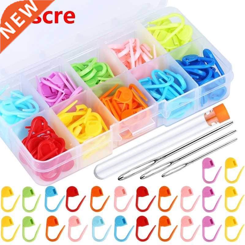 131 PCS 3 Sizes Knitting Crochet Stitch Mrkers Colorful Kni