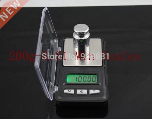 200G*0.01Mini Digital Jewelry Scale Professional Green Backl