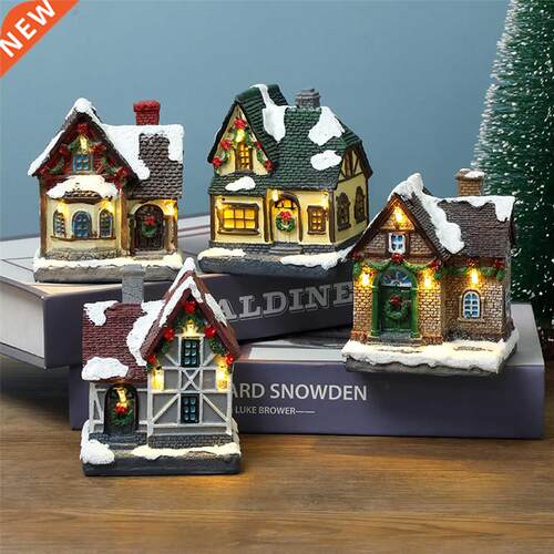 Christmas Snow House Led Light Christmas Decoration for