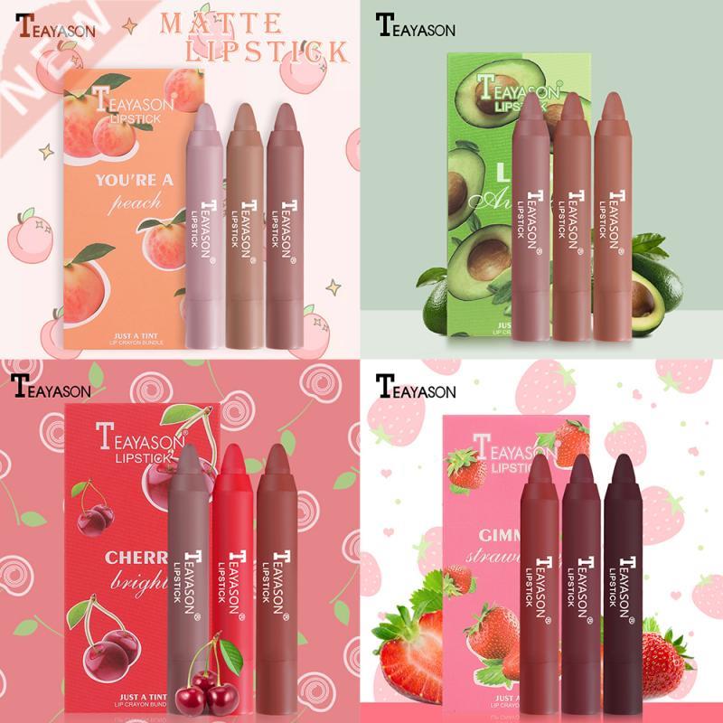 3pcs/set Velvet Air Lipstick Pen Mini Long Lasting Makeup