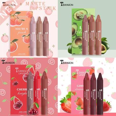 3pcs/set Velvet Air Lipstick Pen Mini Long Lasting Makeup