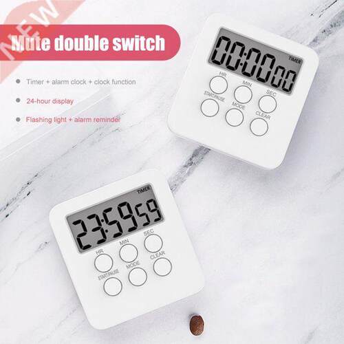 1pc With Strong Alarm Multifunction LCD Digital Small Clock