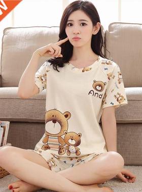 Women Spwear Lovely Home Suits Pyjama Short Sve Pajama