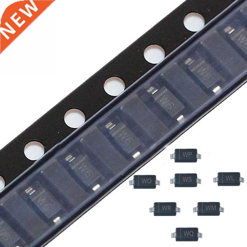 100Pcs SMD Zener Diode SOD-123 BZT52C11 WG BZT52C12 WH BZT52