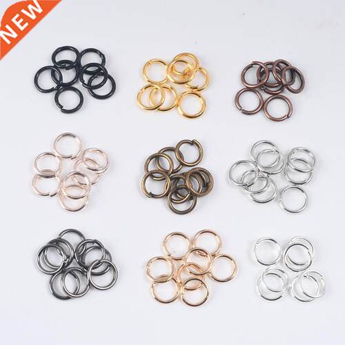 100-200Pcs 3-12mm Single Loop Open Jump Rings  Jewelry Ma