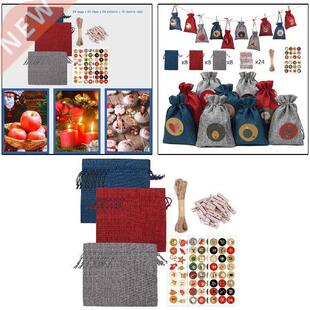 24 Pieces Christmas Gifts Drawstring Storage Bags, Goodies