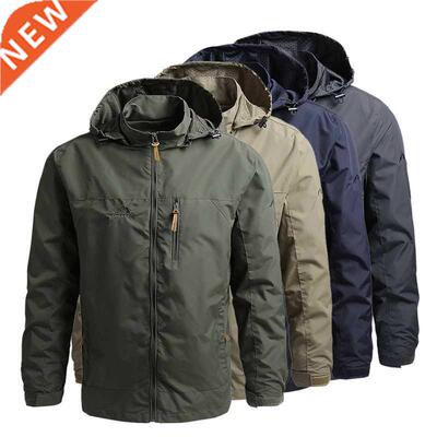 Men Windbreaker Military Field Jackets Outerwear Mens Winter