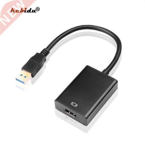 kebidu USB .0 To HDMI-compatible Audio Video Adapter