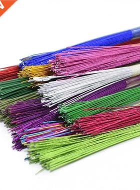 25Pcs 80cm Stocking Flower Wire 0.45mm Diameter Iron Wire Fo