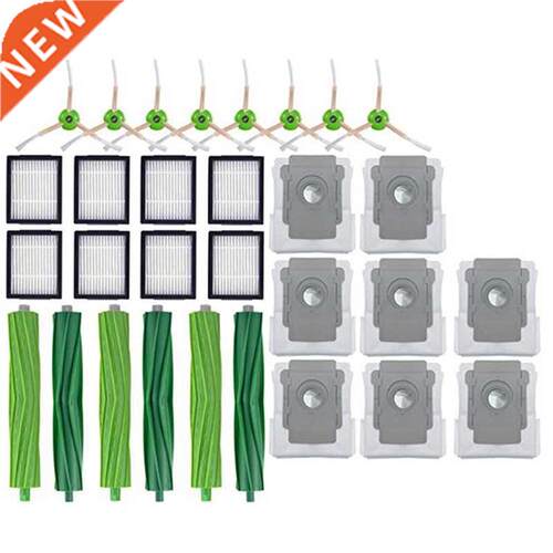 30PCS Rolling Brush Hepa Filter Side Brush for IRobot Roomba